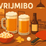 beers, popcorn and ping pong